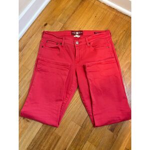 Lucky Brand Red Denim Jeans Size 8/29 Classiccore Casual